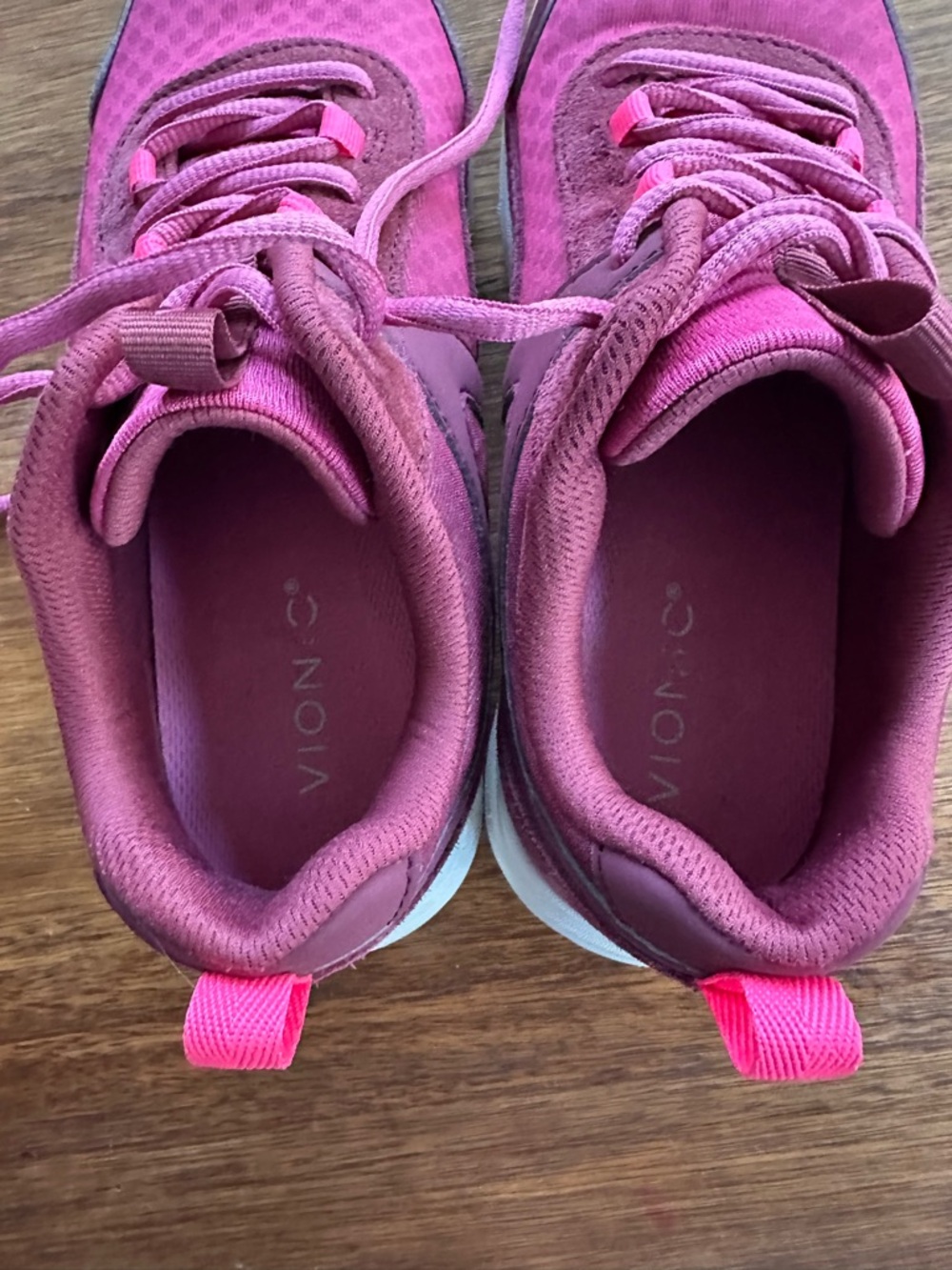 Vionic Agile Chance Women's Orthotic Walking Shoes, Fuchsia Pink, Size 7.5 - Picture 6 of 8
